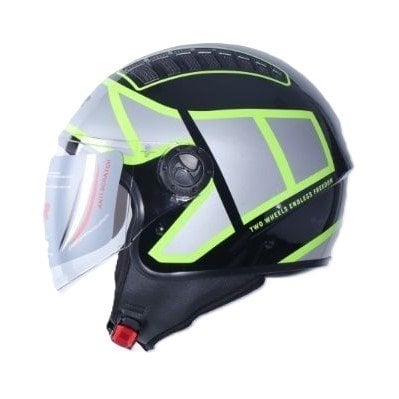 KASK ÇENESİZ 230 ECE BELGELİ- SİYAH SARI GRAFİK