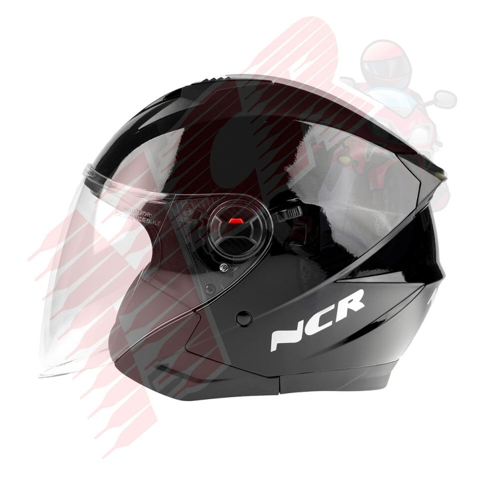 KASK ÇENESİZ VİZÖRLÜ 705 ECE BELGELİ-PARLAK SİYAH