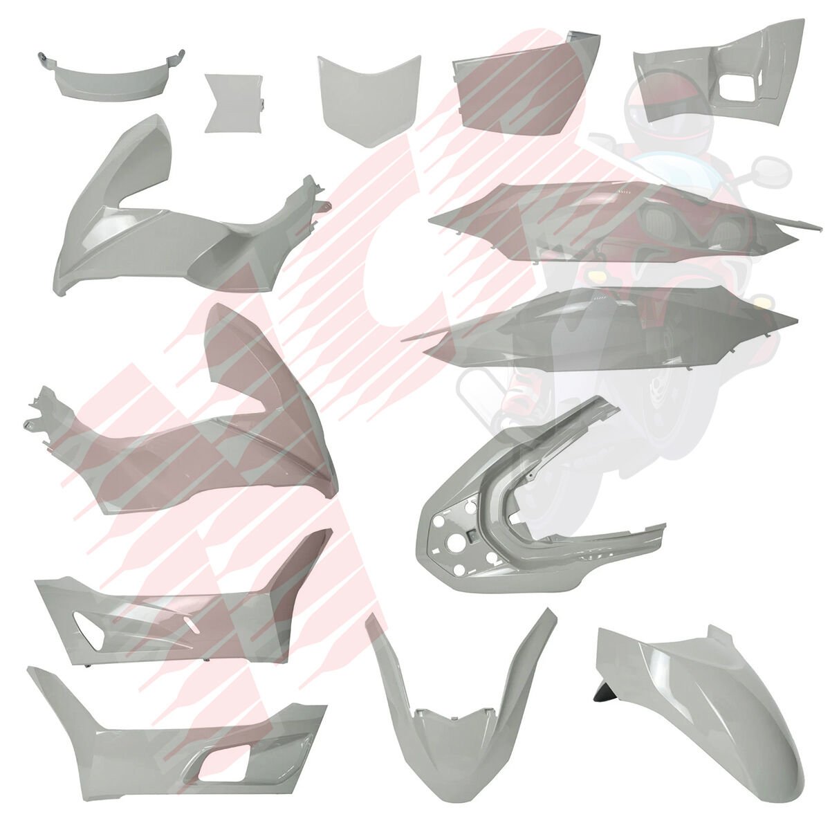 KAPORTA SETİ NARDO GRİ PCX 2021-2024