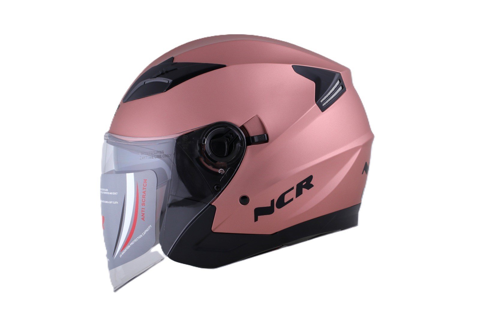 KASK ÇENESİZ VİZÖRLÜ 708 ECE BELGELİ - ROSE GOLD