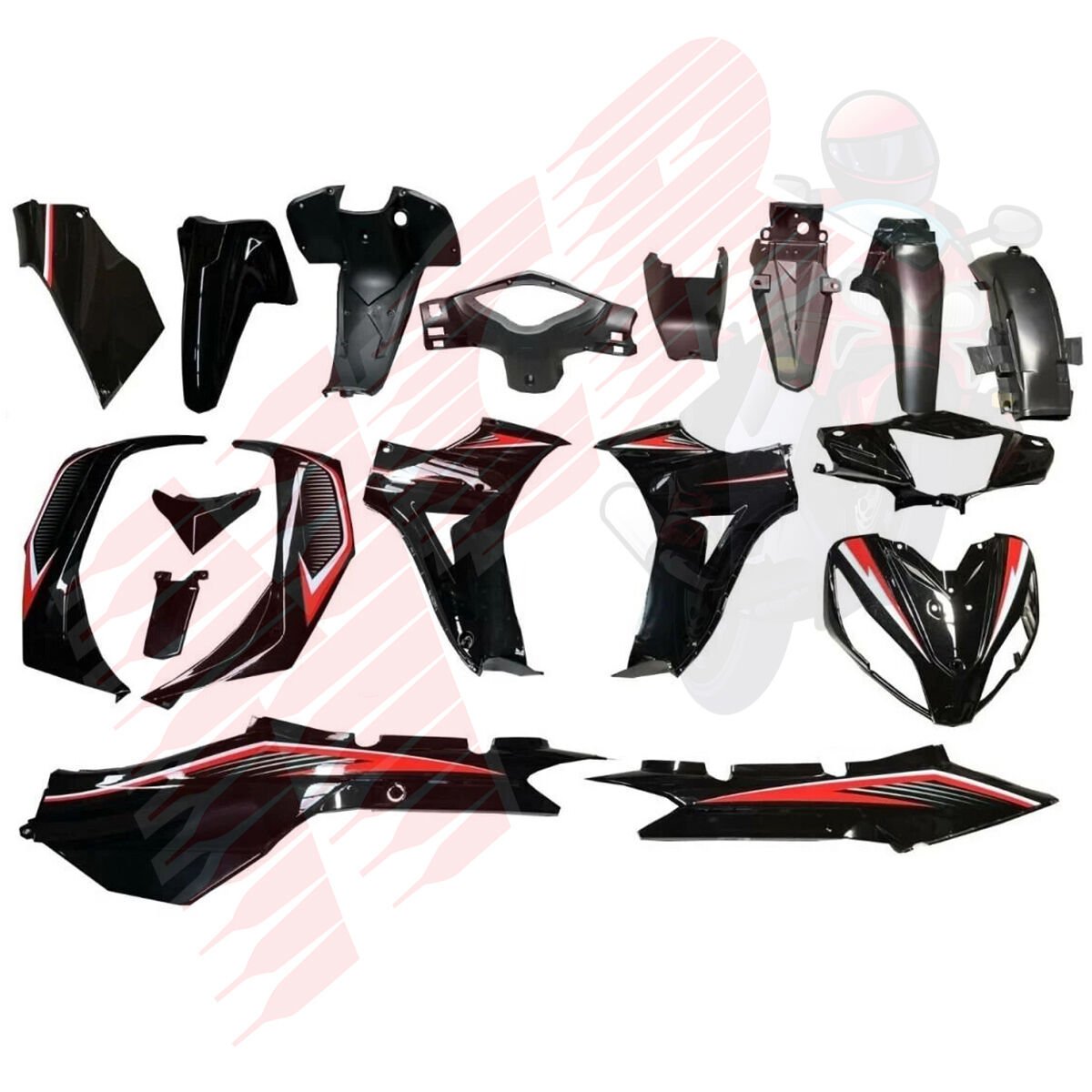 KAPORTA SETİ SİYAH KUBA EGE