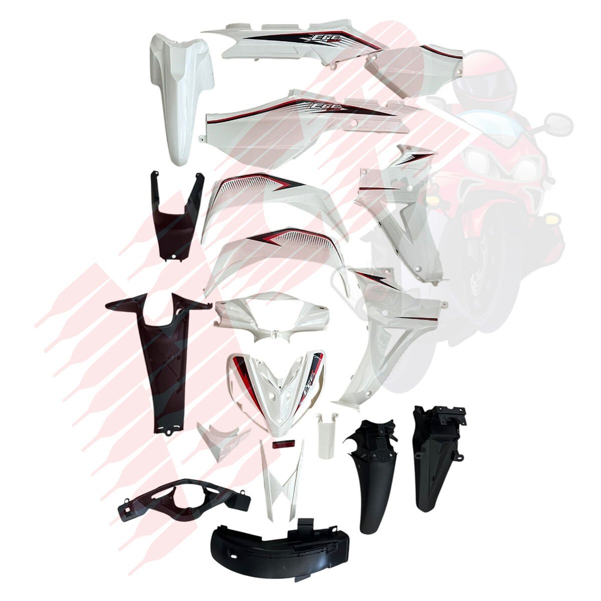 KAPORTA SETİ BEYAZ KUBA EGE