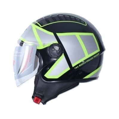KASK ÇENESİZ 230 ECE BELGELİ- SİYAH SARI GRAFİK