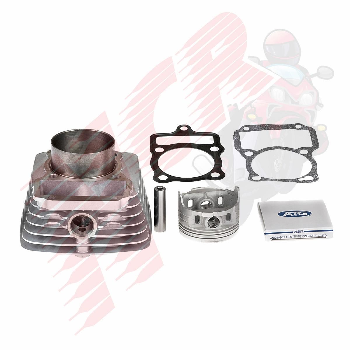 SİLİNDİR KOMPLE 15 PERNO 65,5mm OEM CG 150 ALÇAK PETEK