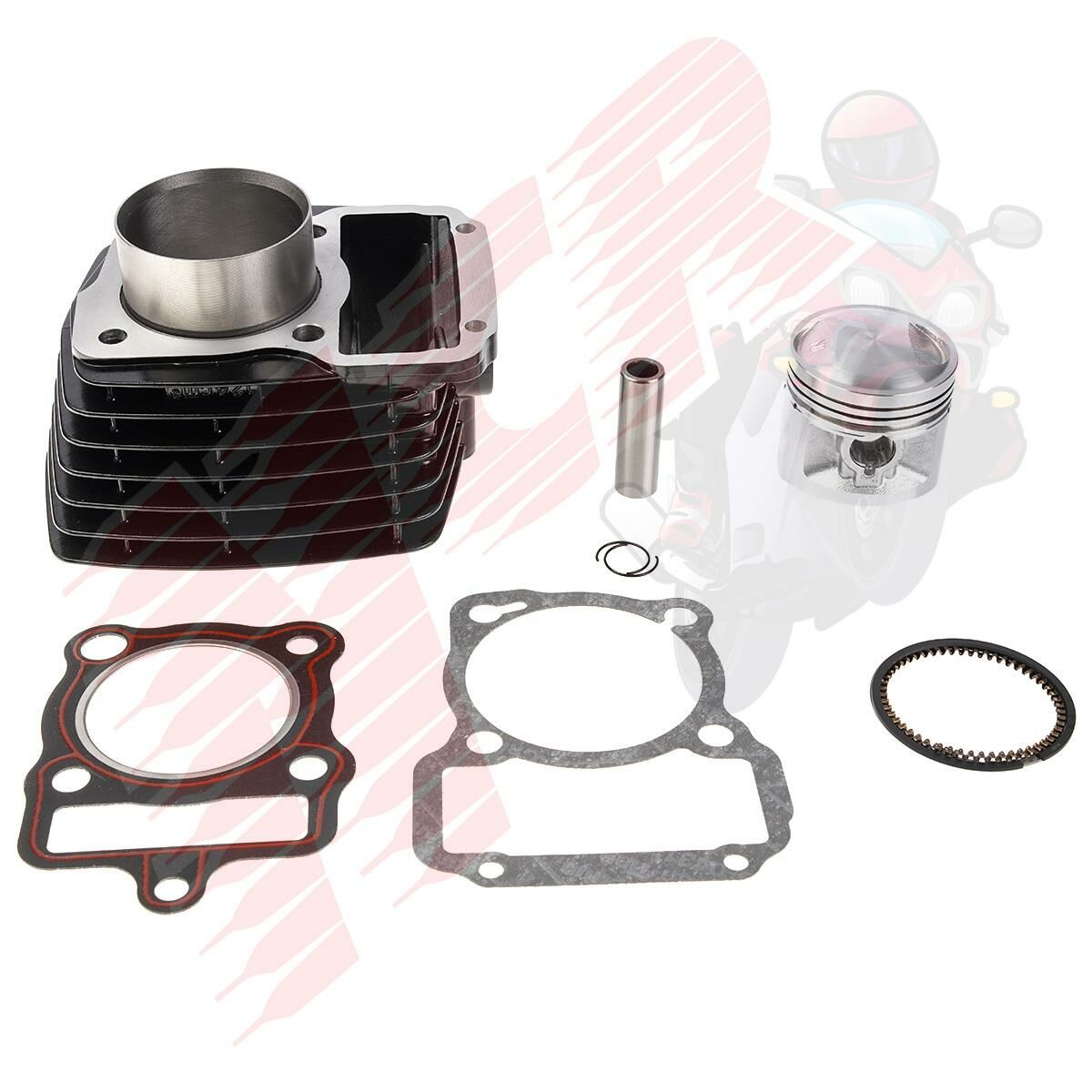 SİLİNDİR KOMPLE 15 PERNO 56,5 MM SİYAH OEM CG 125
