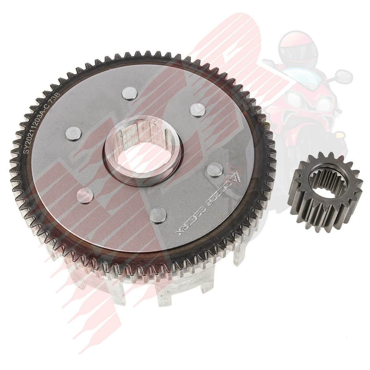 DEBRİYAJ TAŞI VE DİŞLİSİ MH 125 DRIFT