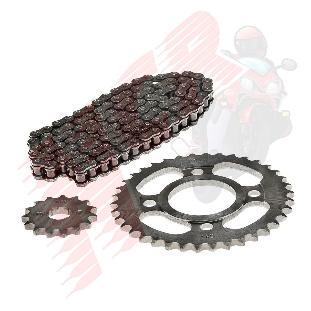 ZİNCİR DİŞLİ SETİ ÖN DİŞLİ+ARKA DİŞLİ  CG 125 38/15 T 428-102 L