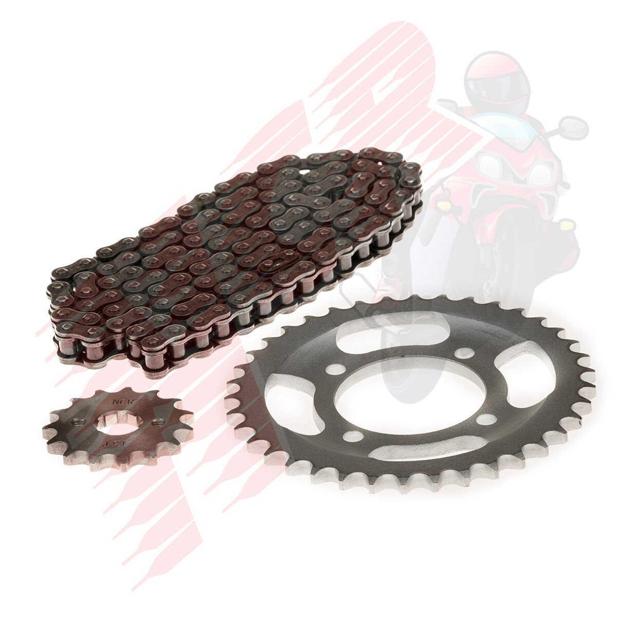 ZİNCİR DİŞLİ SETİ ÖN+ARKA DİŞLİ  CGL 125 38/15 428-116 L