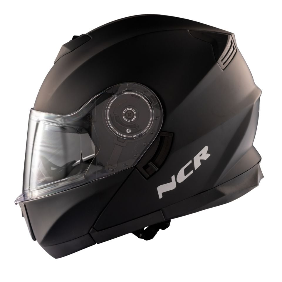 KASK ÇENE AÇILIR VİSÖRLÜ 160 ECE BELGELİ- MAT SİYAH