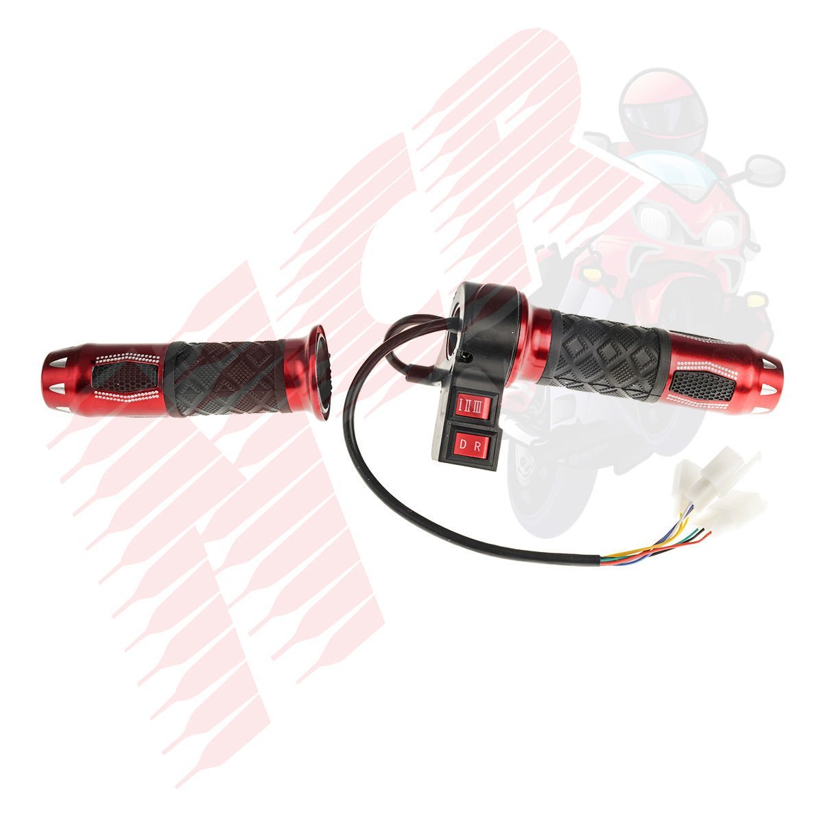 GAZ KOLU[TAKIM][3 VİTES/İLERİ-GERİ] KIRMIZI E-BIKE