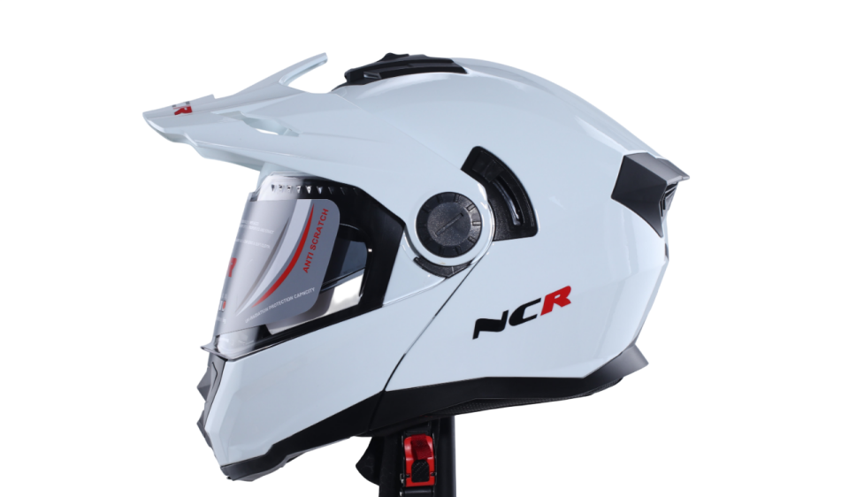 KASK ÇENE AÇILIR VİZÖRLÜ 165 ECE BELGELİ - PARLAK BEYAZ