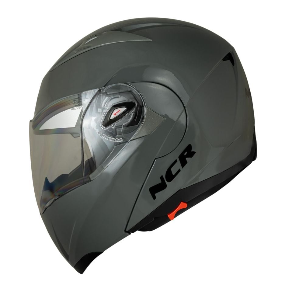 KASK NCR-158 ÇENE AÇILIR GÖZLÜKLÜ E-CE BELGELİ NARDO GRİ