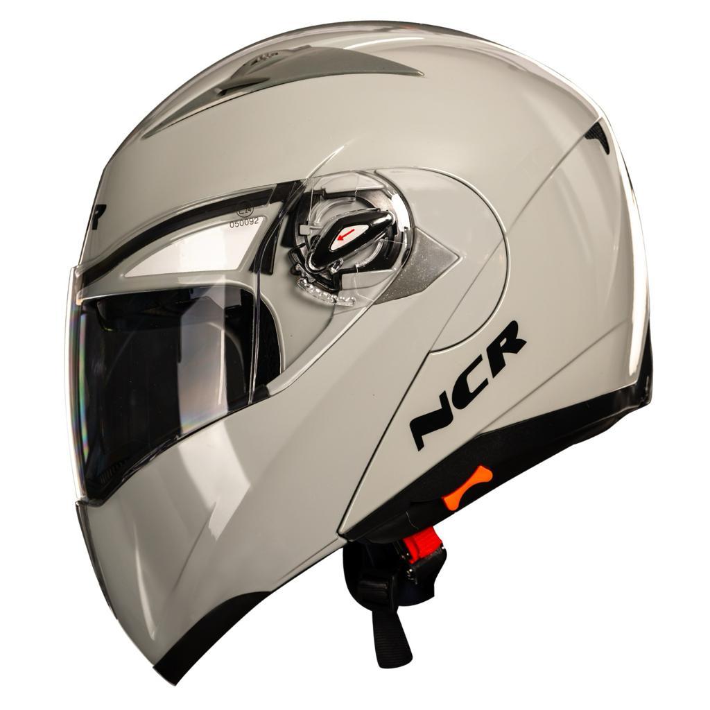 KASK NCR-158 ÇENE AÇILIR GÖZLÜKLÜ E-CE BELGELİ-COOL GRİ