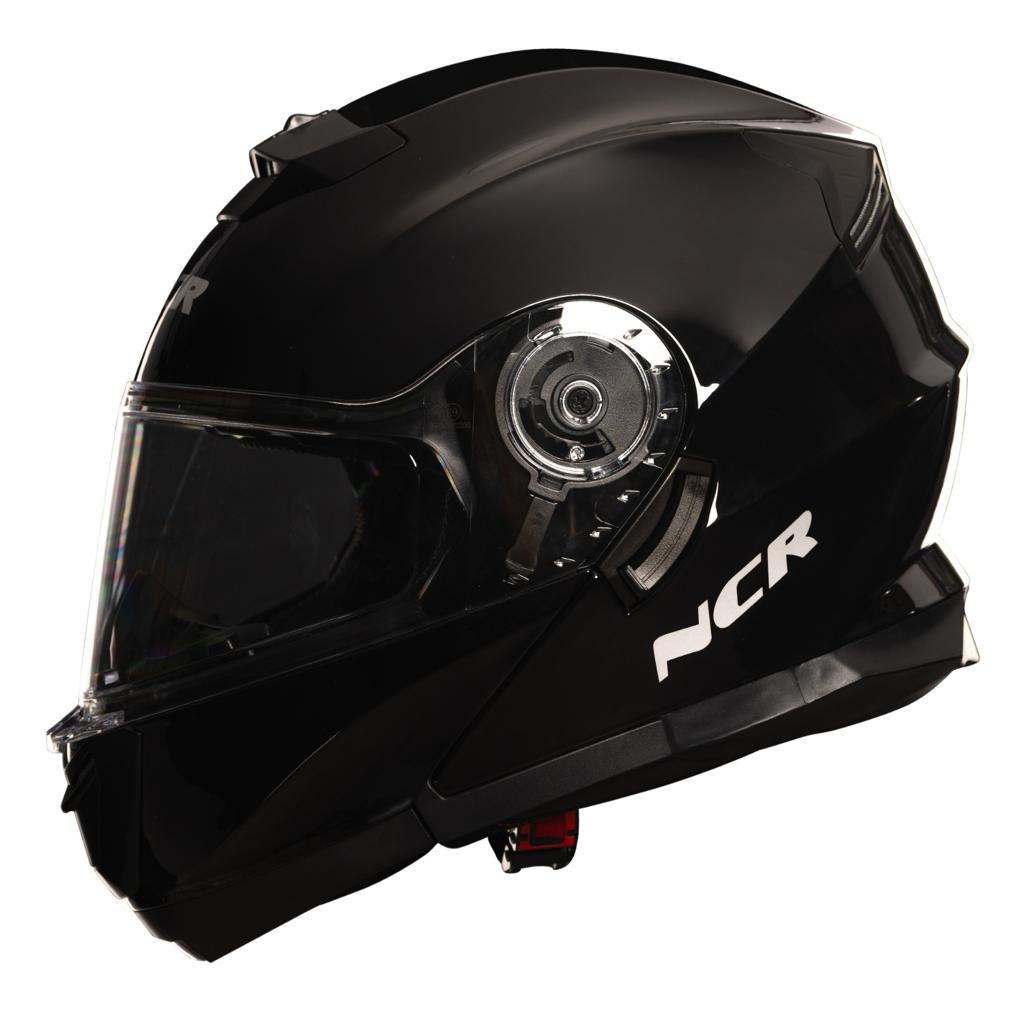 KASK ÇENE AÇILIR VİSÖRLÜ 160 ECE BELGELİ-PARLAK SİYAH