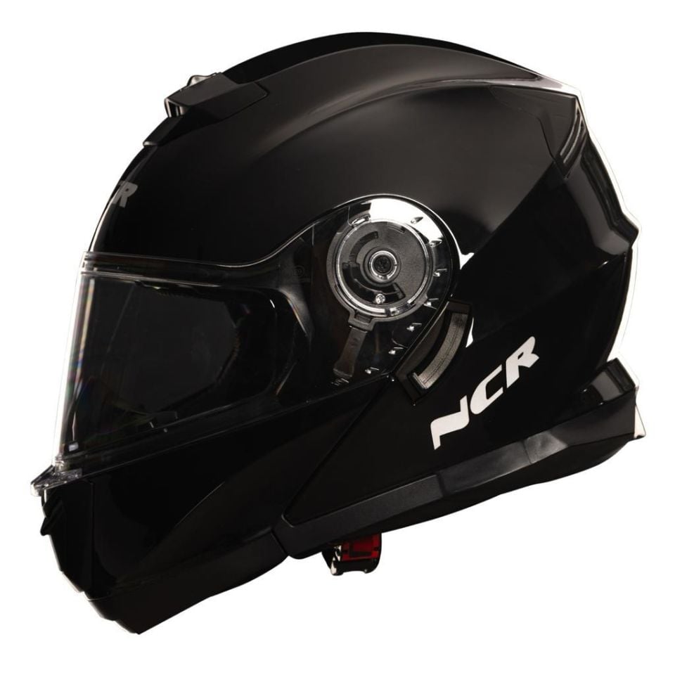 KASK ÇENE AÇILIR VİSÖRLÜ 160 ECE BELGELİ-PARLAK SİYAH