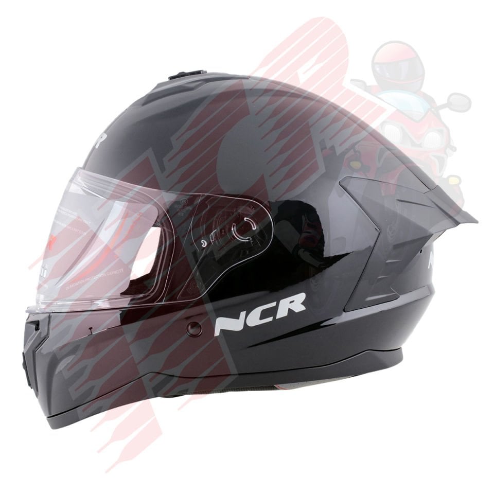 KASK KAPALI M70 ECE SERTİFİKALI-PARLAK SİYAH